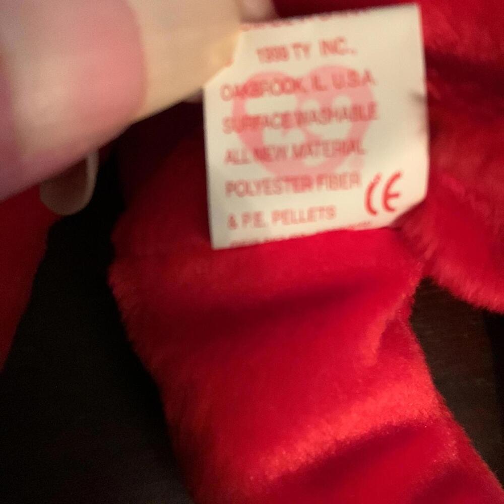 🍁Ty Osito Beanie Baby red bear. DOB 2/5/99 - Picture 4 of 9